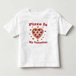 Hart Pizza is mijn Valentijn Mooie Valentijnsdag Kinder Shirts