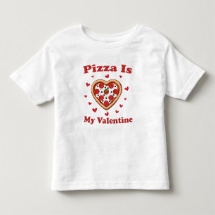 Hart Pizza is mijn Valentijn Mooie Valentijnsdag Kinder Shirts