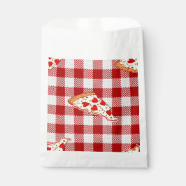 Hart Pizza valentijn Red Gingham Bedankzakje