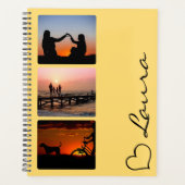 Hart Planner Met Naam Foto Script Maatwerk Cadeau (Voorkant)
