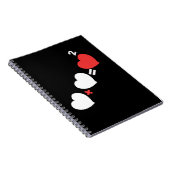 Hart Plus Hart Liefde Wiskunde Notitieboek (Rechterzijde)