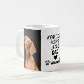 Hart Poot 2 Foto Werelds Beste Hond Papa Koffiemok (Voorkant links)
