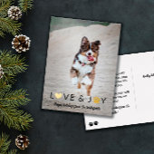 Hart Poot Liefde & Vreugde Huisdier Foto Prettig K Folie Feestdagen Briefkaart
