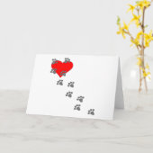 Hart (Pootafdrukken) Kaart (Gele Bloem)