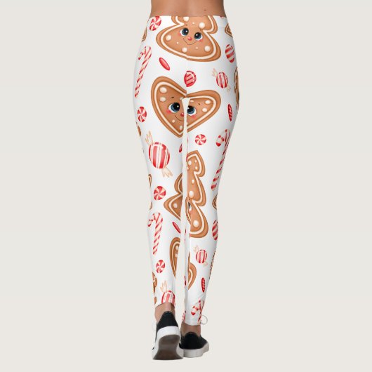 Hart, pop & bal grafisch patroon leggings (Achterkant)