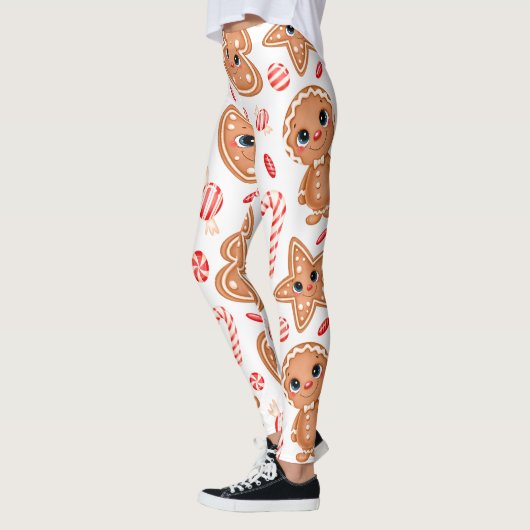 Hart, pop & bal grafisch patroon leggings (Links)