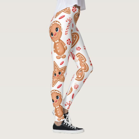 Hart, pop & bal grafisch patroon leggings (Rechts)