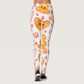Hart, pop & bal helder grafisch patroon leggings (Achterkant)
