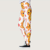 Hart, pop & bal helder grafisch patroon leggings (Links)