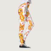 Hart, pop & bal helder grafisch patroon leggings (Rechts)