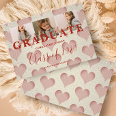 Hart pre-K Afstuderen drie Textieltextuur van Foto