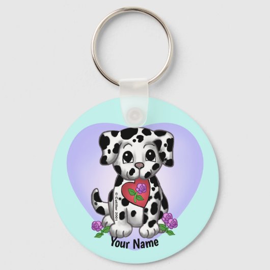 Hart Pups Hond Sleutelhanger (Voorkant)