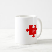 Hart & Puzzel Cadeaus voor Hem/Haar Koffiemok (Voorkant rechts)