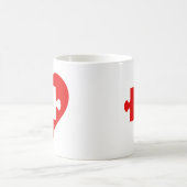 Hart & Puzzel Cadeaus voor Hem/Haar Koffiemok (Center)