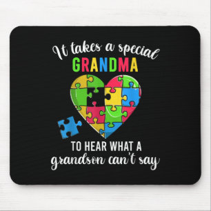 Hart Puzzel Shirt, Oma Autisme Bewustzijn Muismat