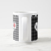 Hart Quilt Patchwork Koffiekop Grote Koffiekop (Achterkant)