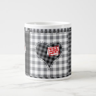 Hart Quilt Patchwork Koffiekop Grote Koffiekop