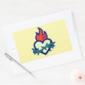 hart rechthoekige sticker (Envelop)