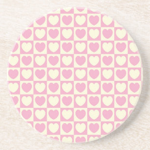 Hart Reeks-1-Roze&whck Onderzetter 1of 5 aanpassin