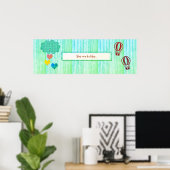 Hart Regen Baby Shower Kinderkamer Poster Banner (Thuiskantoor)