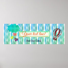Hart Regen Baby Shower Kinderkamer Poster Banner