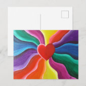 Hart & regenboog Briefkaart (Voorkant / Achterkant)