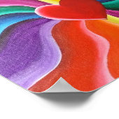 Hart & regenboog Briefkaart Poster (Hoek)
