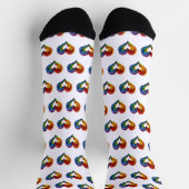 Hart Regenboog kleuren Sokken (Top)