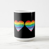 HART Regenboog LGBTQIA Vlag, Pride Letter Magische Mok (Midden)