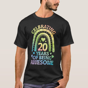 Hart Regenboog Verjaardag vieren 20 Jaar van Bei T-shirt