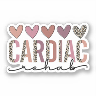 Hart Rehab Cardiologie Revalidatie Verpleegkundige Sticker