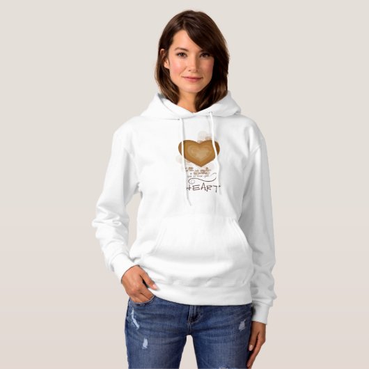 Hart Religieuze Aanmoediging, Grunge Hoodie (Voorkant volledig)