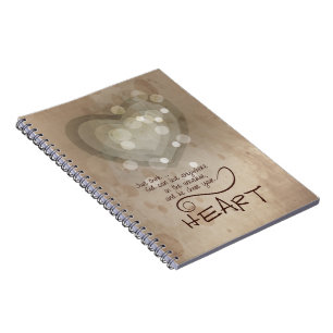 Hart Religieuze Aanmoediging, Grunge Notitieboek