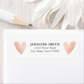 Hart retour adreslabels etiket (Insitu)