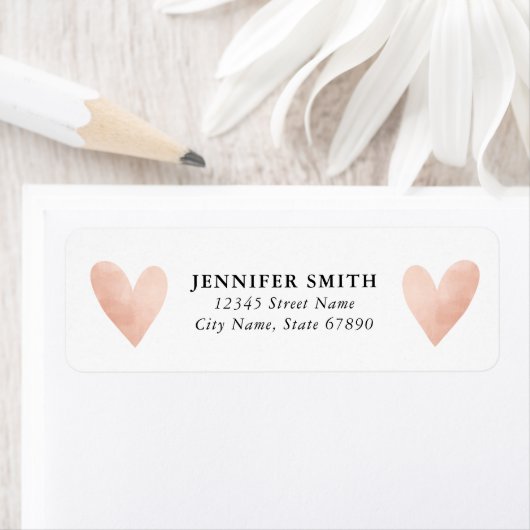 Hart retour adreslabels etiket (Insitu)