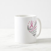 Hart Rib Breast Cancer nooit opgeven Koffiemok (Voorkant rechts)