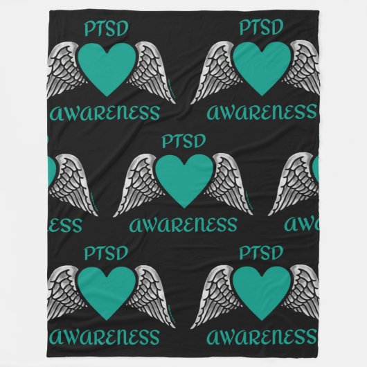 Hart/ringen...PTSD Fleece Deken (Voorkant)