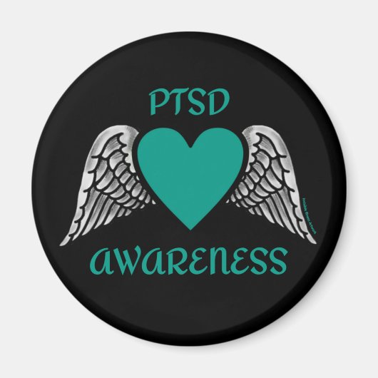 Hart/ringen...PTSD Magneet (Voorkant)
