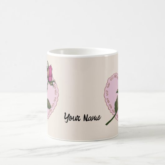 Hart Ringen Roos bruiloft mok (Center)