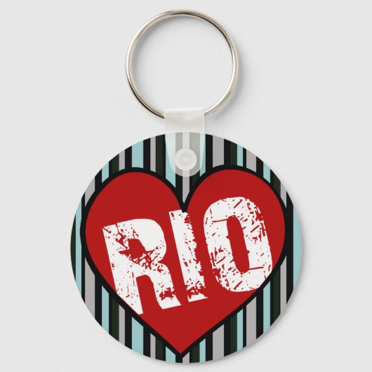 hart rio de janeiro sleutelhanger (Voorkant)