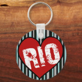 hart rio de janeiro sleutelhanger (Voorkant)