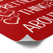 Hart Romantische Zelf Liefde Quote Trendy Esthetis Poster (Hoek)