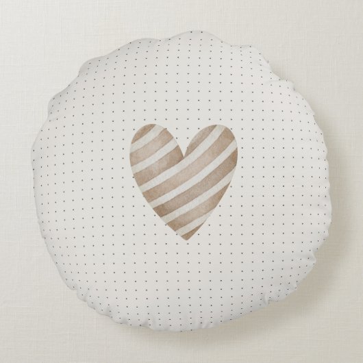 Hart rond kussen (Achterkant)