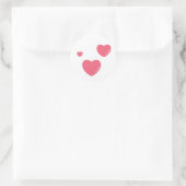 Hart Rond Stickers Met Liefde (Tas)