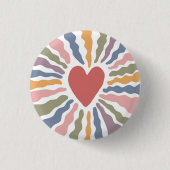 hart ronde button 3,2 cm (Voorkant)