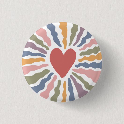 hart ronde button 3,2 cm (Voorkant)