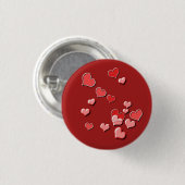 hart ronde button 3,2 cm (Voorkant /achterkant)