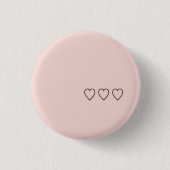 Hart Ronde Button 3,2 Cm (Voorkant)