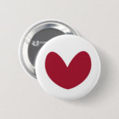 hart ronde button 5,7 cm (Voorkant /achterkant)