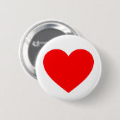 Hart Ronde Button 5,7 Cm (Voorkant /achterkant)